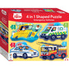 4 in 1 Puzzle Emergency Vehicles - Kids Party Craft