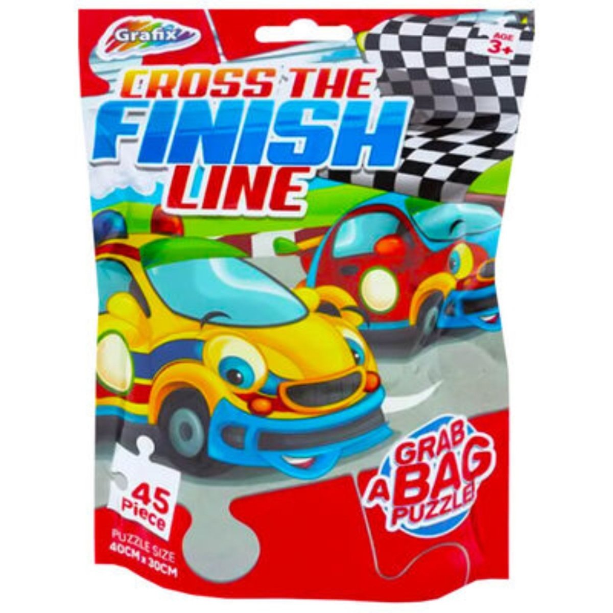 45 Piece Racing Puzzle Bag - Kids Party Craft