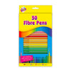 50 Fibre Colouring Pens Set - Kids Party Craft