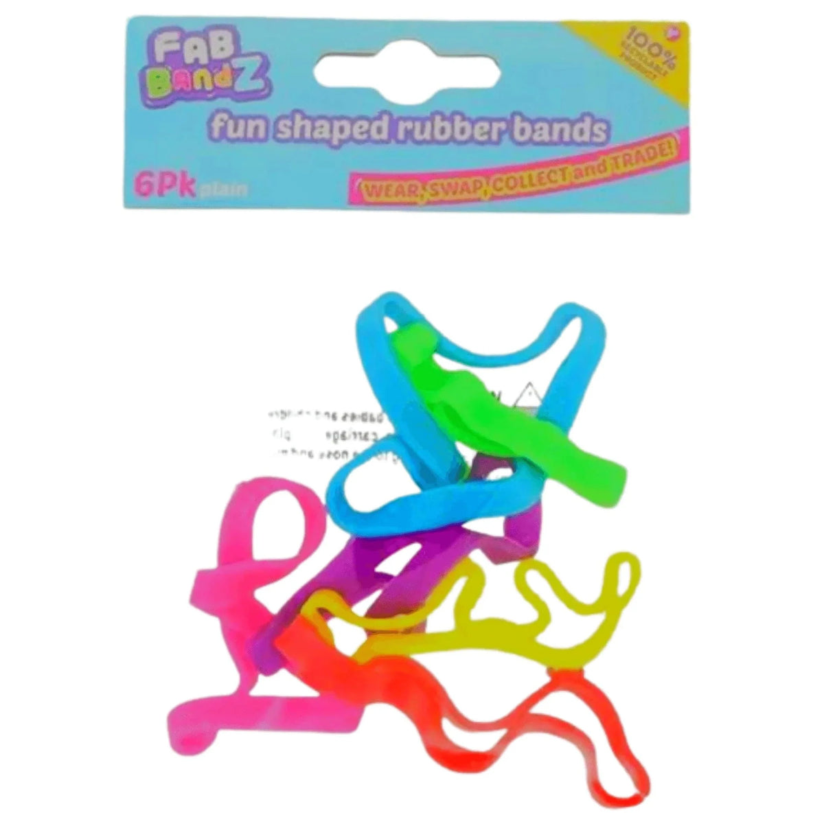 6 Pack Fab Coloured Bands Kids Party Craft KPC