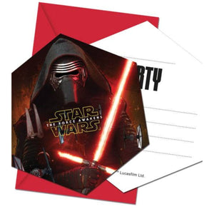 6 Pack Star Wars Party Invites - Kids Party Craft