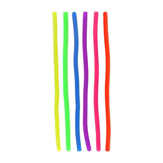 6 Pack Stretchy Elastic String Noodle - Kids Party Craft