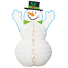 Christmas Snowman Honeycomb Centerpiece 12"