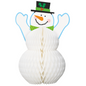 Christmas Snowman Honeycomb Centerpiece 12"