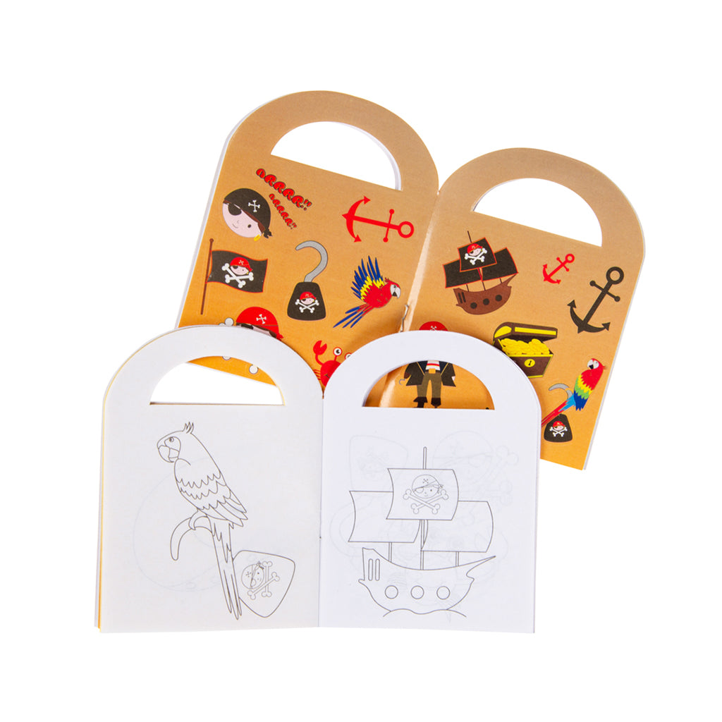 Pirate Colouring Book With Stickers 13 x 9.5cm