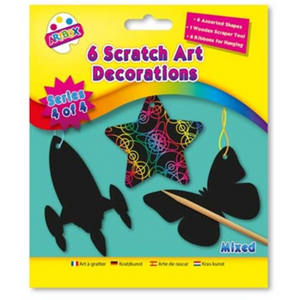 Scratch Art 6pk - Various Designs