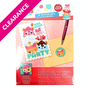 8 Num Noms Scented Invitations & Envelopes - Kids Party Craft