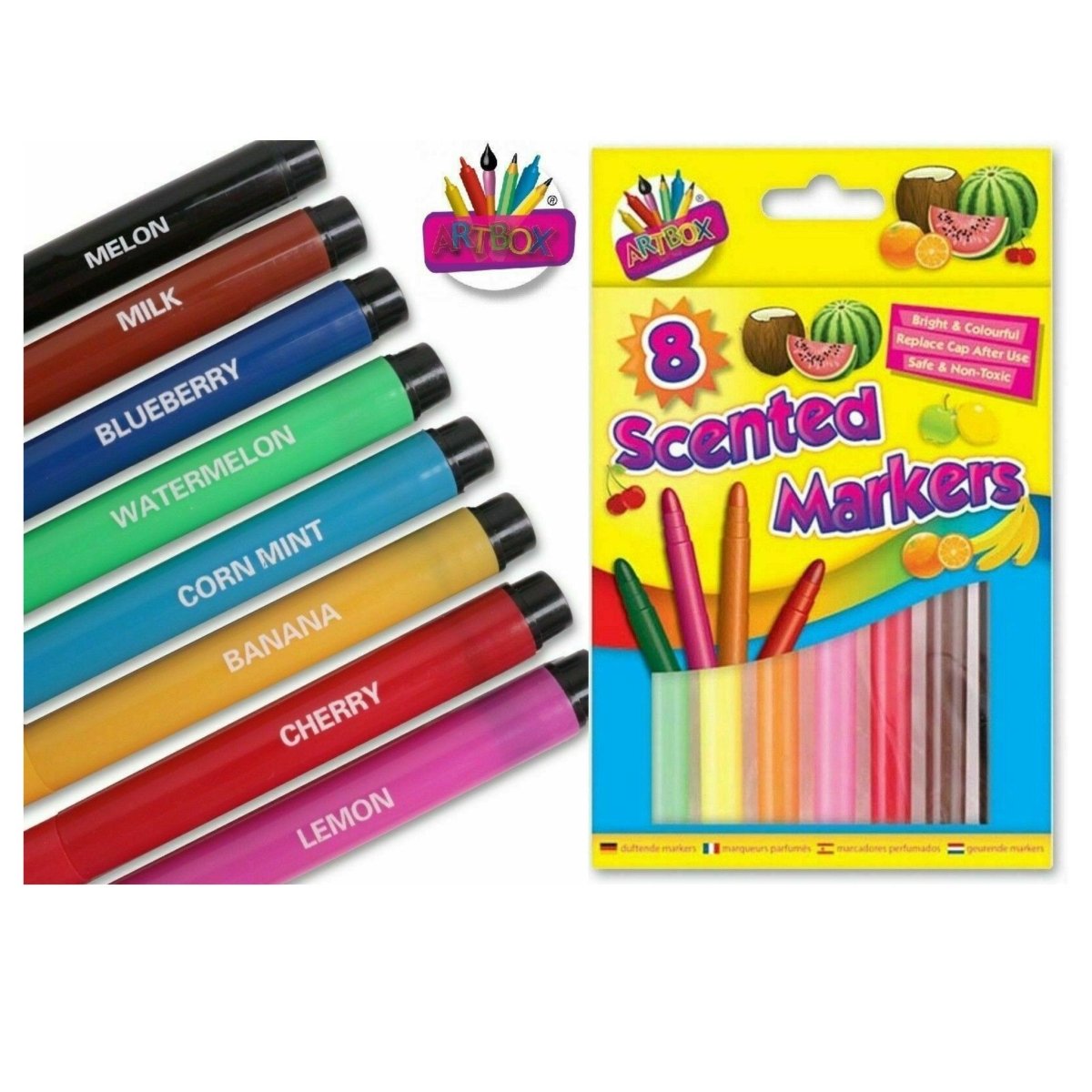 8 Scented Markers - Kids Party Craft