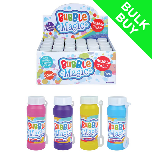 Bubble Tubs With Wand 50ml BULK BUY (Choose Quantity)