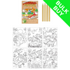 Dinosaur Eco Friendly Colouring Set BULK BUY (Choose Quantity)