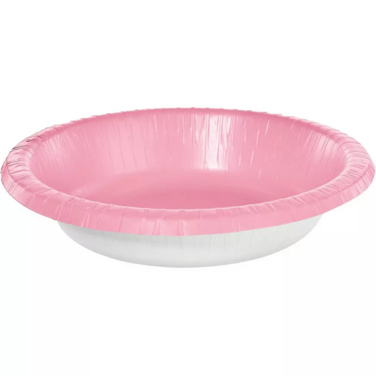 Baby Pink Paper Party Bowls 16pk