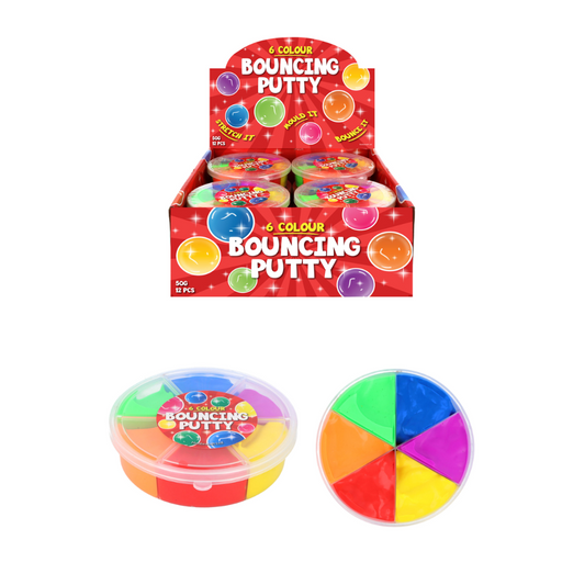 6-Colour Bouncing Putty Tub
