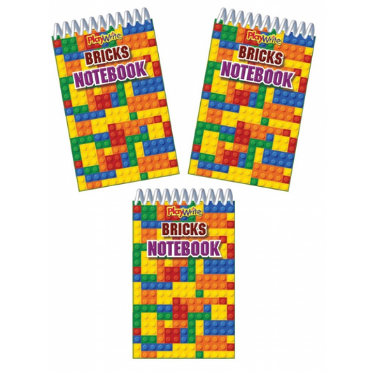 Bricks Spiral Notebook 9.5x5.5cm