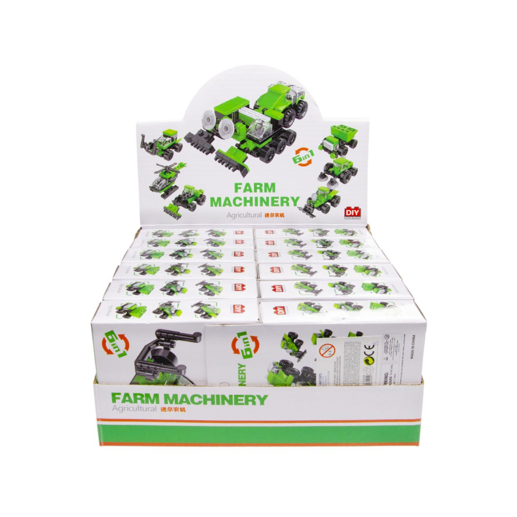 Build Your Own Tractor Brick Kit - Brick Kits - Kids Party Craft | Kids ...