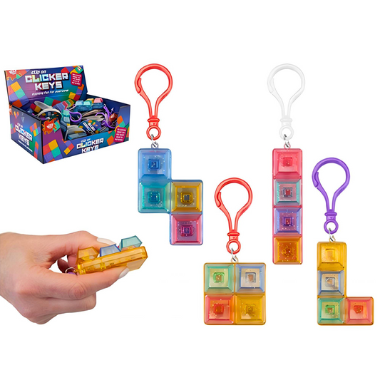 Fidget Clicker Press Toy Clip On