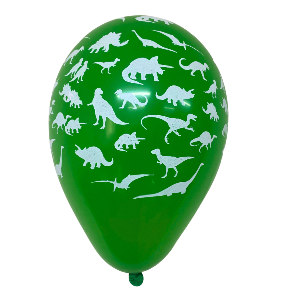 Dinosaur Balloons Pack Of 10 Mixed Colours