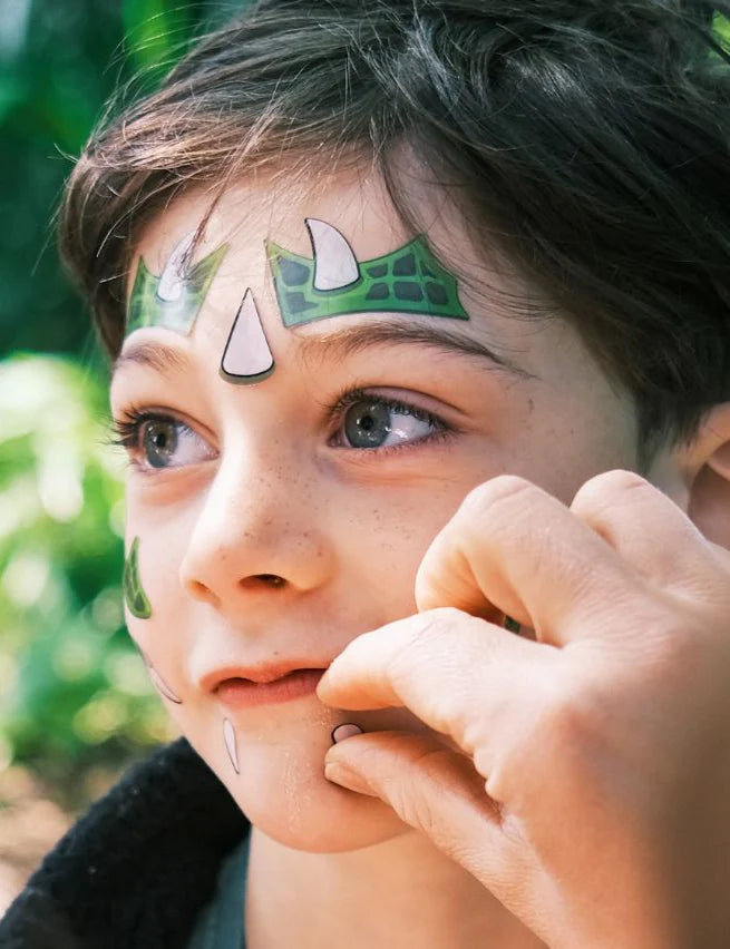 Dinosaur Face Paint Sticker