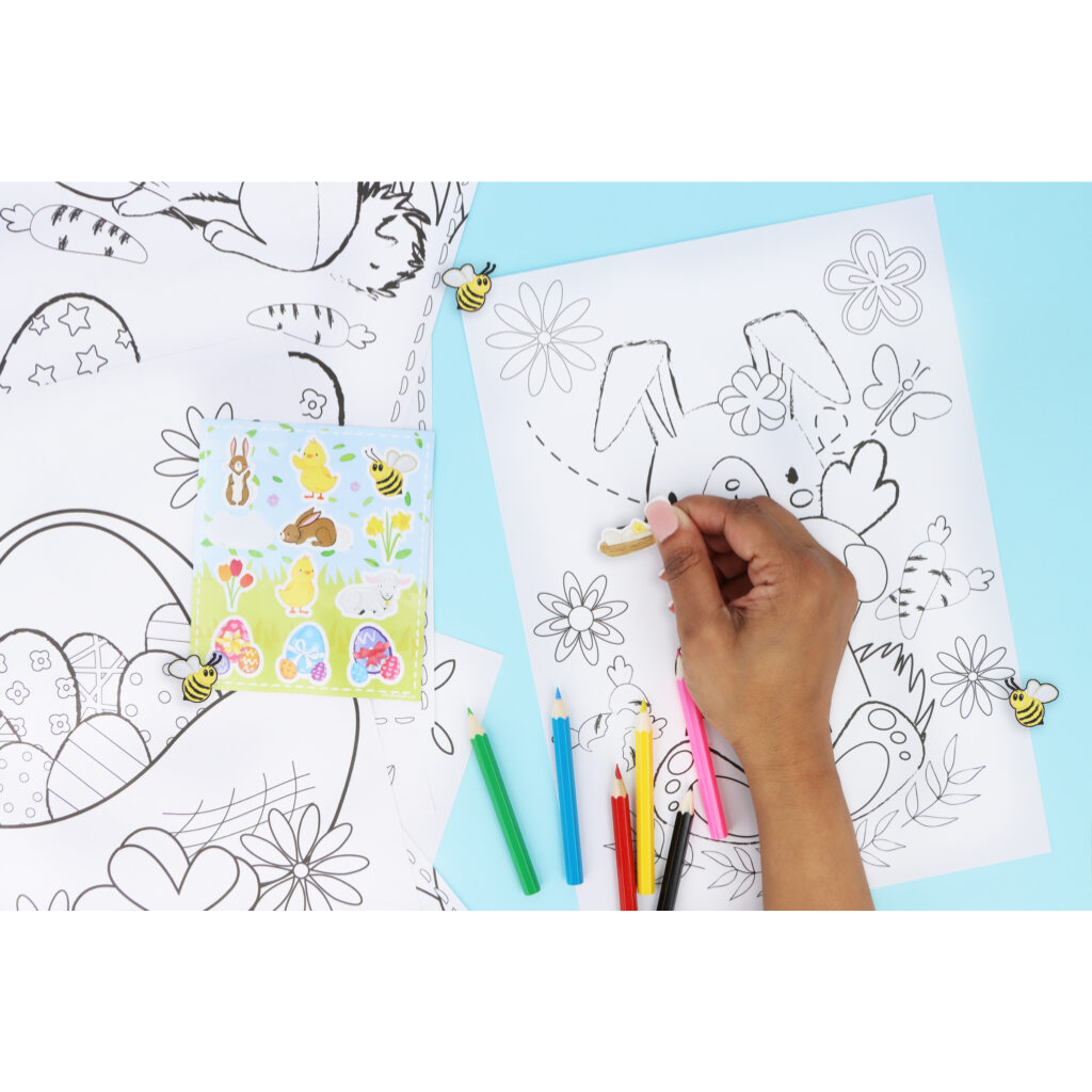 Easter Colouring Set With Stickers