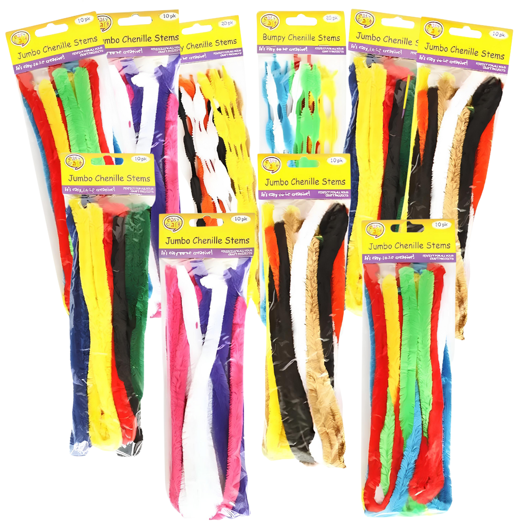 Bumper Chenille Pipe Cleaners 10 Packs