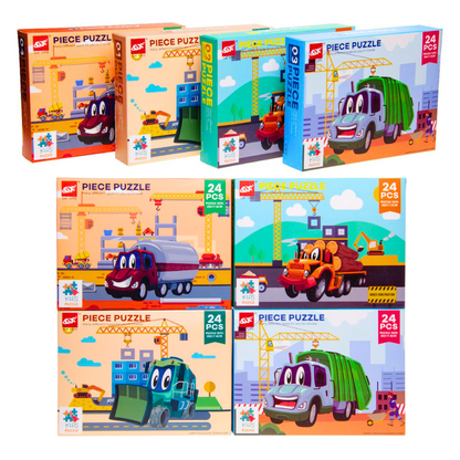 Vehicles Jigsaw Puzzle Boxed 24pc