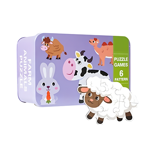 Farm Puzzle Tin 6-in-1