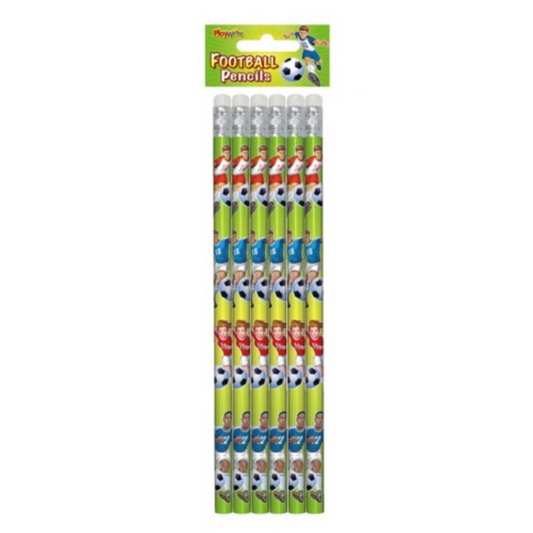 Football 6pc Pencil Set 17cm