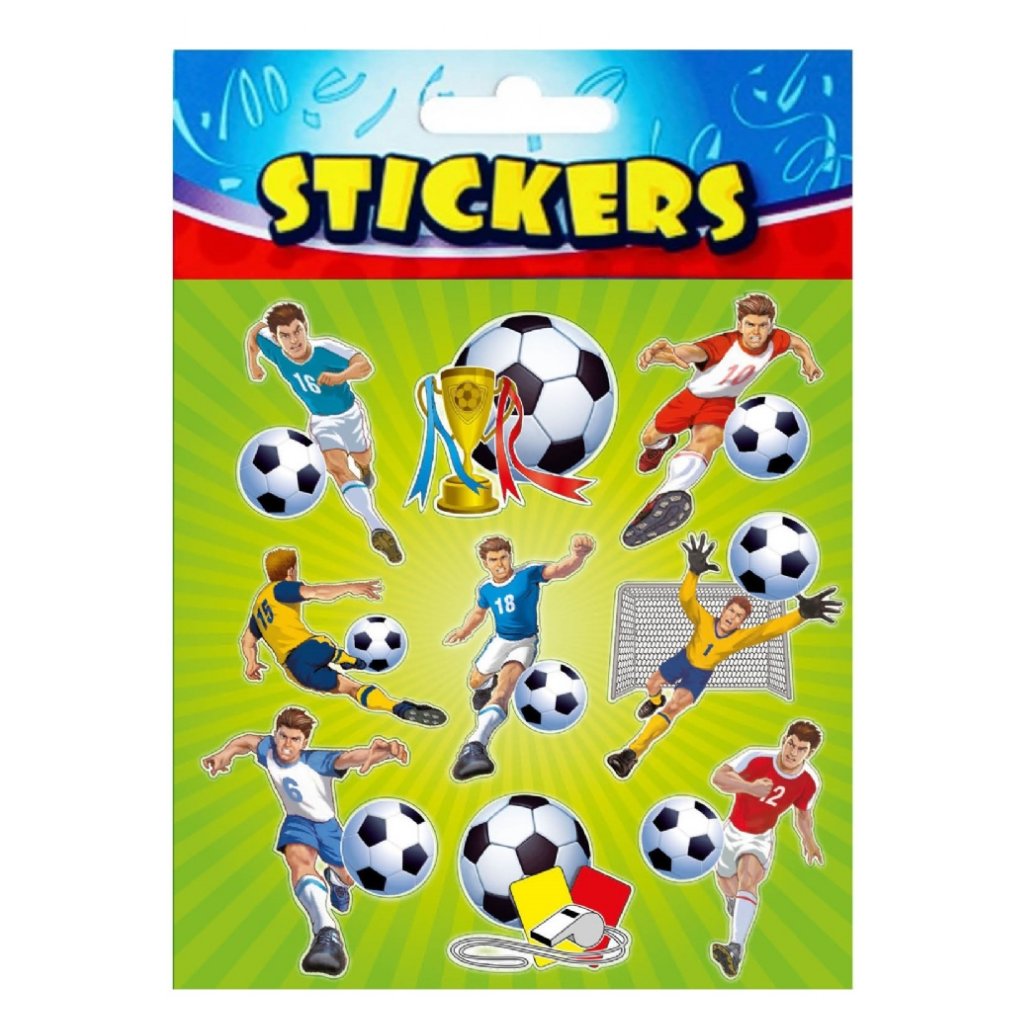 Sticker Footbal Football Sticker Sheet | Stickers | Kids Party Craft | Kids Party Craft