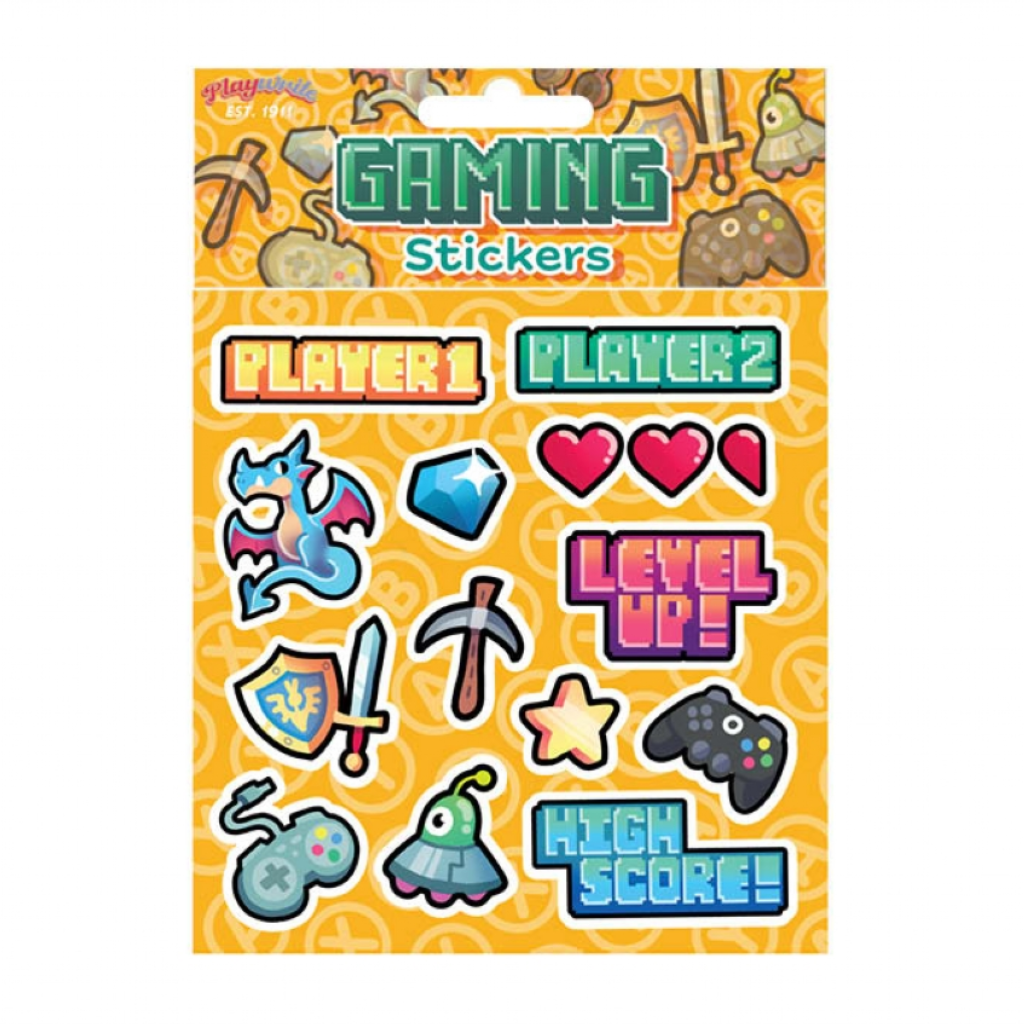 Gamer Sticker Sheet | Stickers | Kids Party Craft | Kids Party Craft
