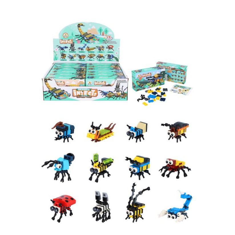 Insect Block Kits 12-in-1 Assorted Designs | Toys | Kids Party Craft ...