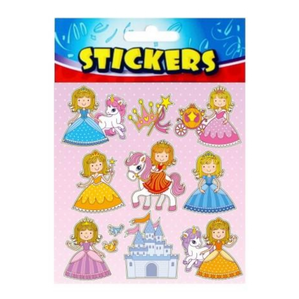 Princesscore Stickers Princess Sticker Sheet | Stickers | Kids Party Craft | Kids Party Craft