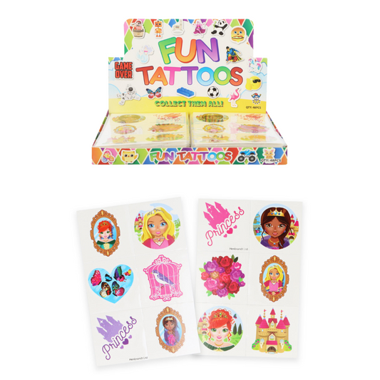Princess Tattoo Packs (12 Tattoo's)