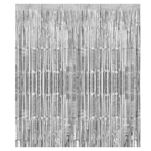 Silver Tinsel Curtain