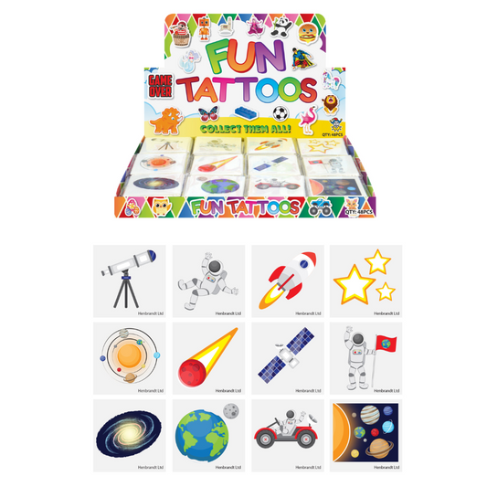 Space Tattoo Packs (12 Tattoo's)