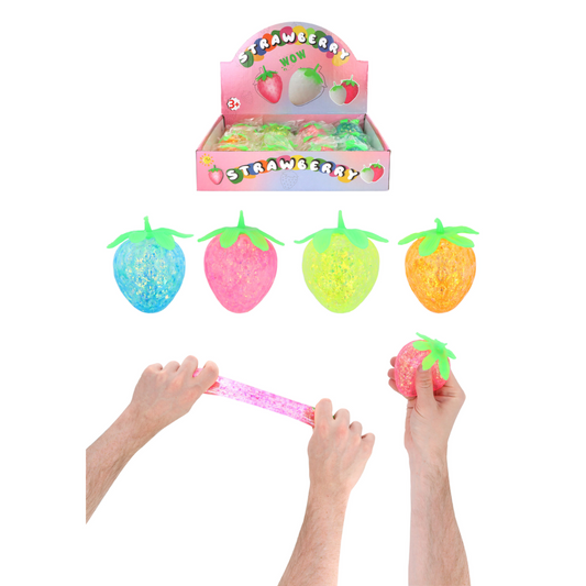 Strawberry Squeeze Toy with Sugar Filling (8.5cm)