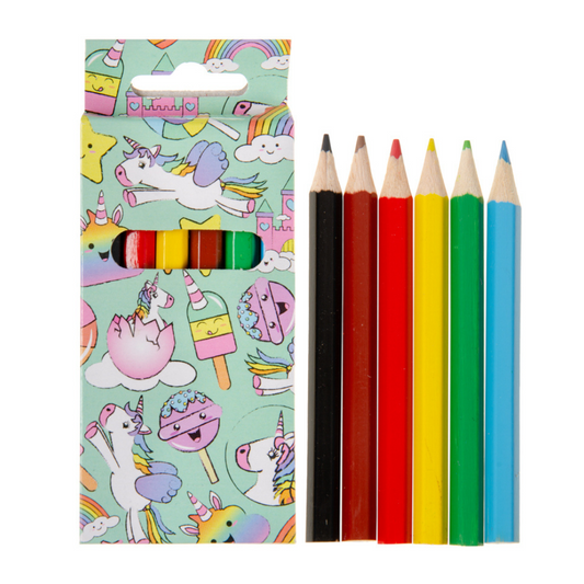 Mini Unicorn Pencils 6pc