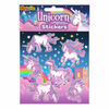 Unicorn Sticker Sheet 12 x 11.5cm