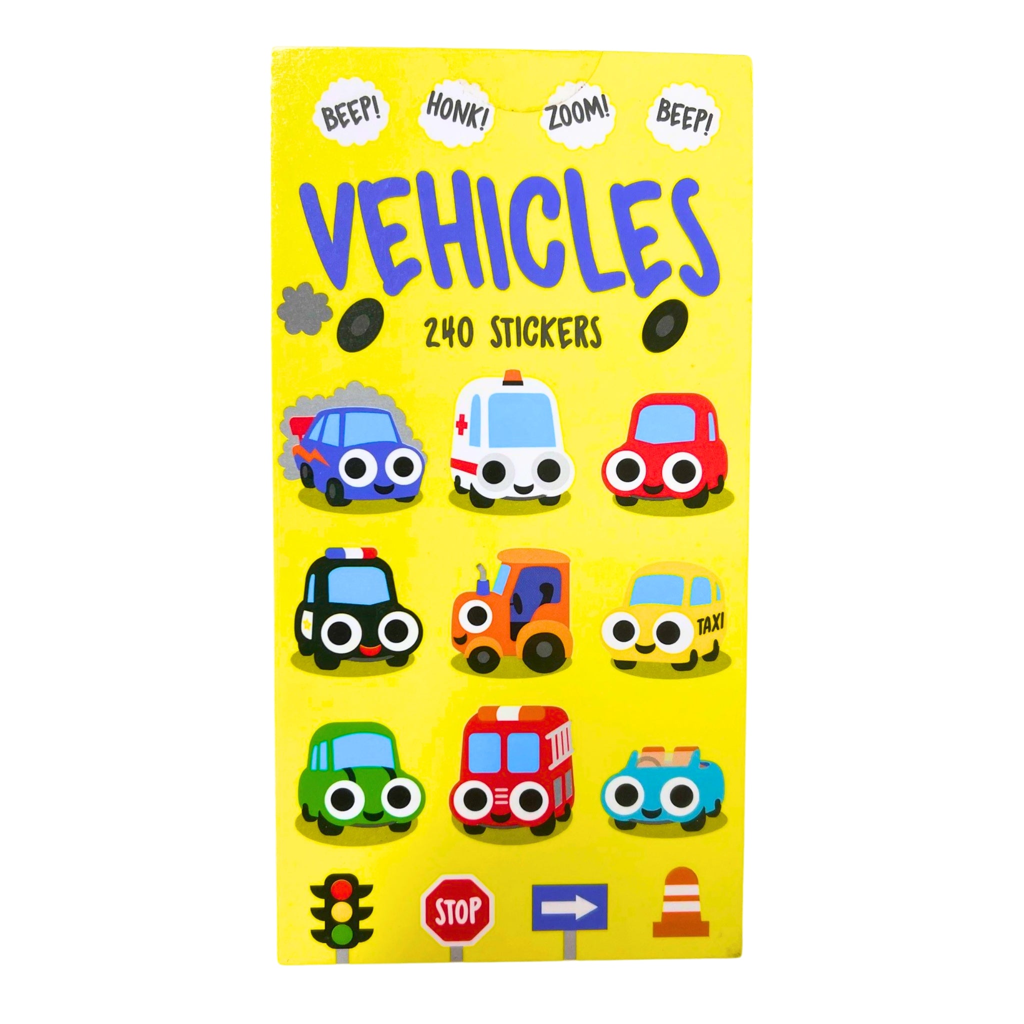 Vehicles Mini Sticker Book (240 Stickers - 12 Sheets)