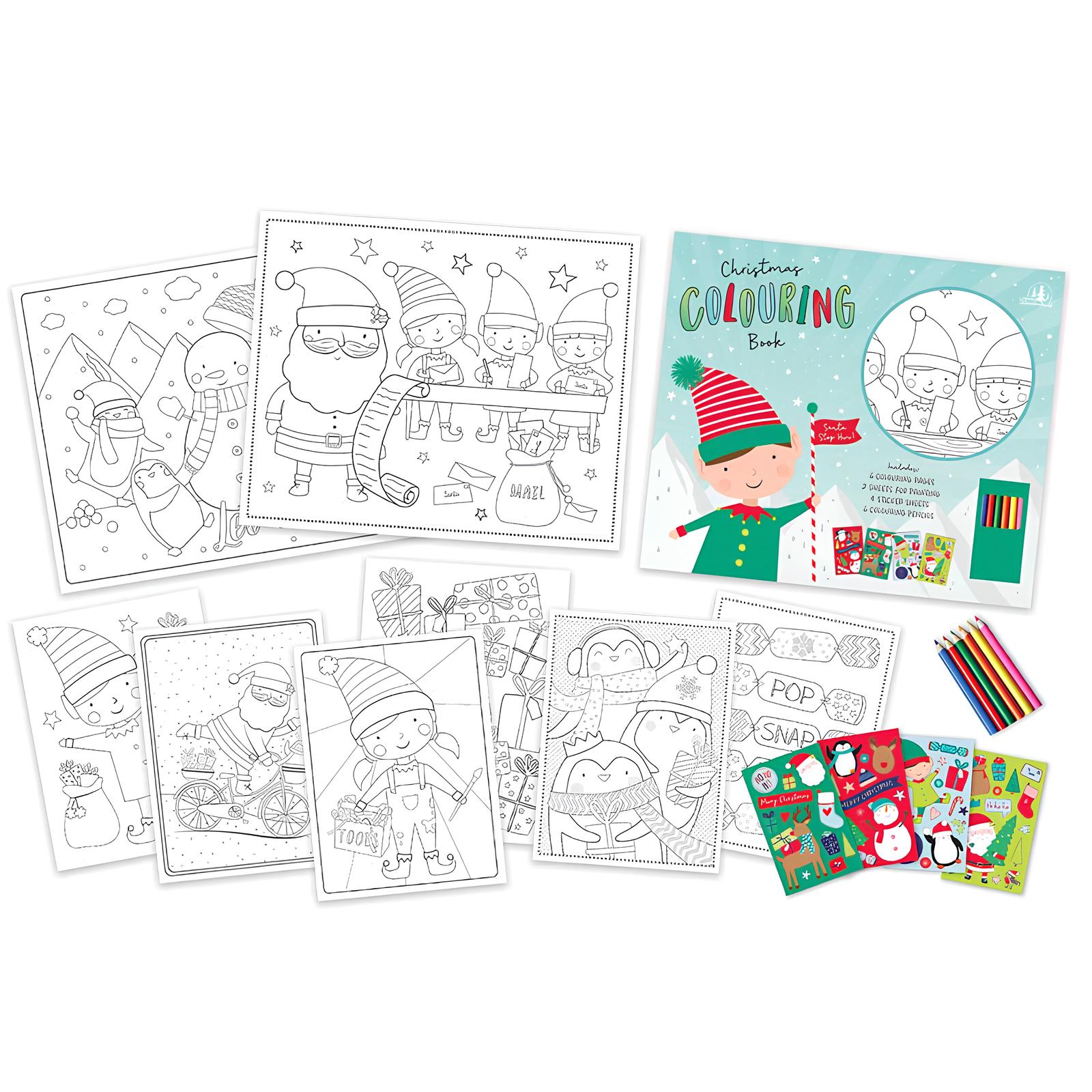 Christmas Colouring & Sticker Book