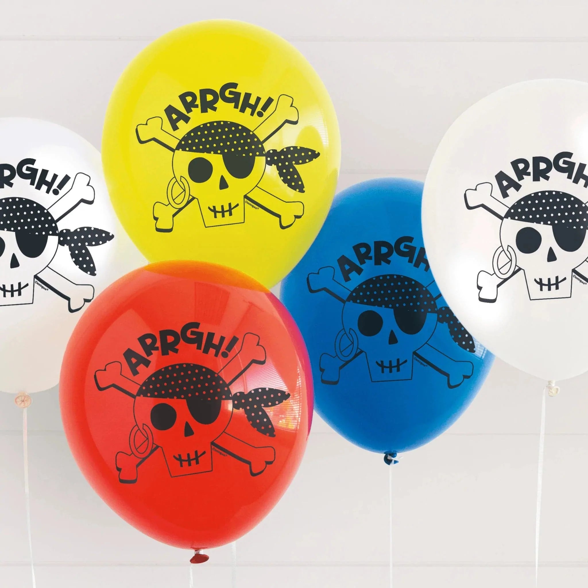 Ahoy Pirate 12" Latex Balloons - Kids Party Craft