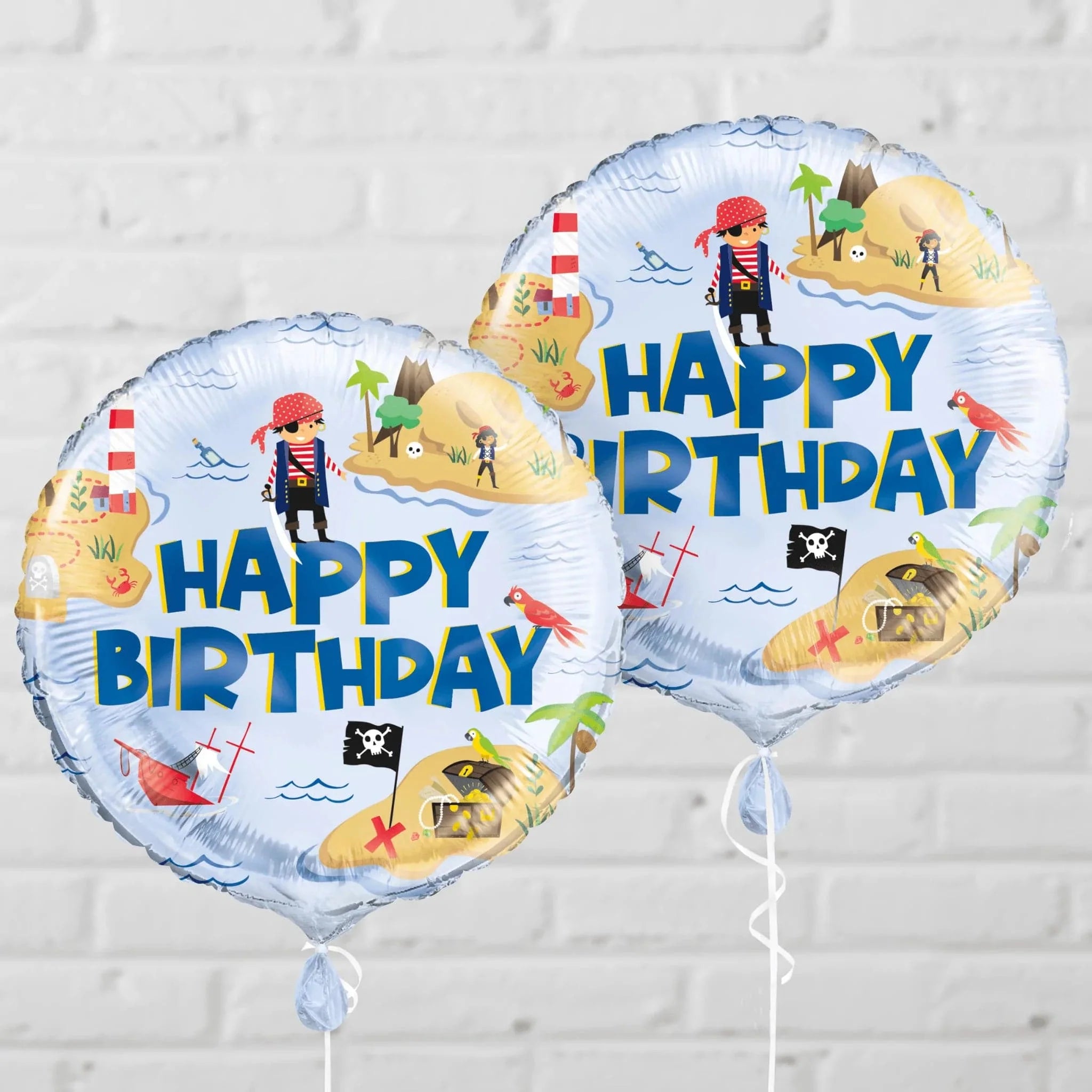 Ahoy Pirate 18" Foil Balloon - Kids Party Craft