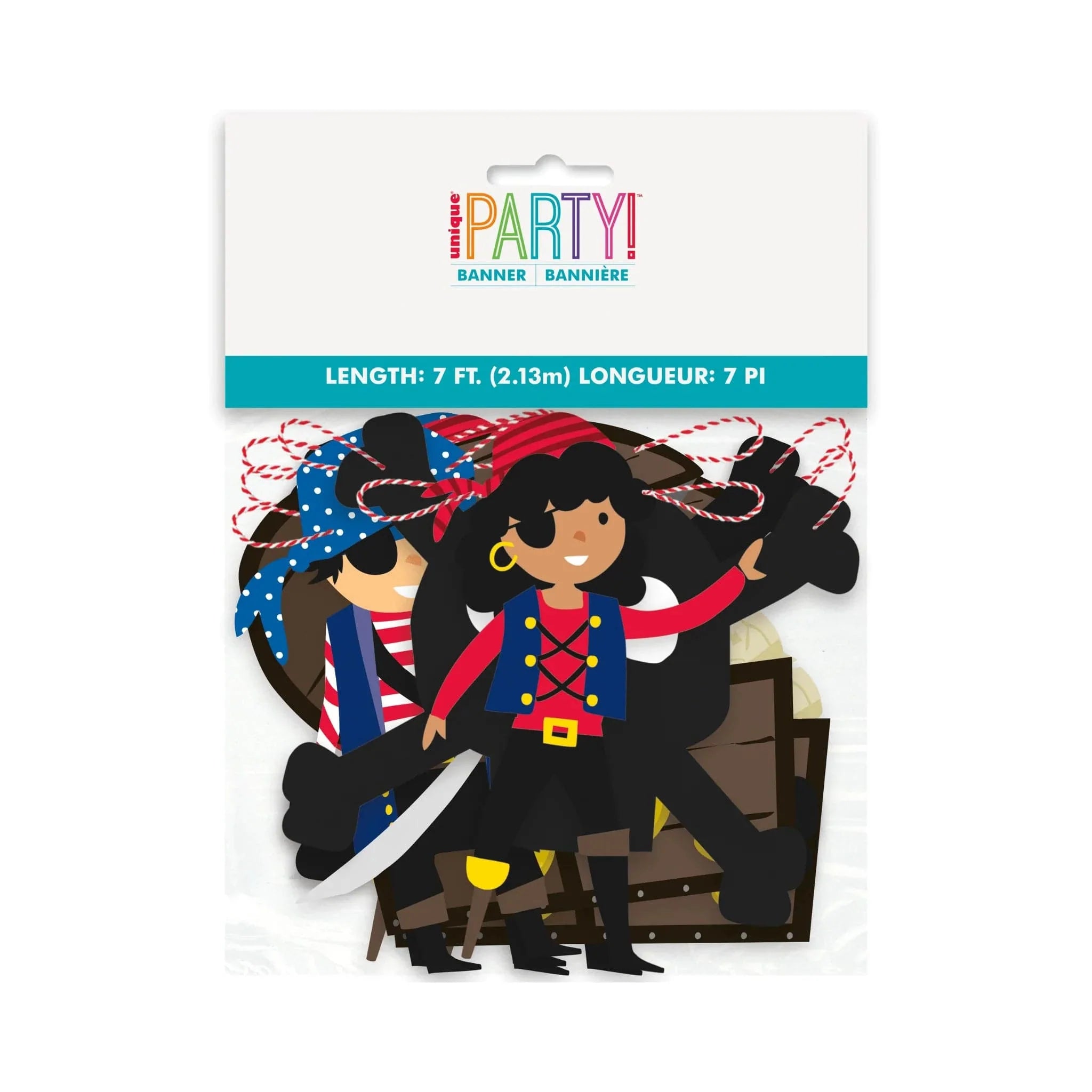 Ahoy Pirate 7ft Garland - Kids Party Craft