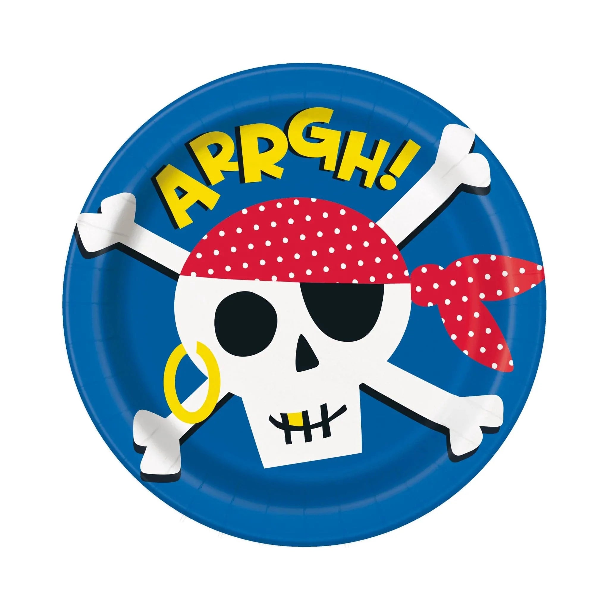 Ahoy Pirate 9" Dinner Plates 8pk - Kids Party Craft