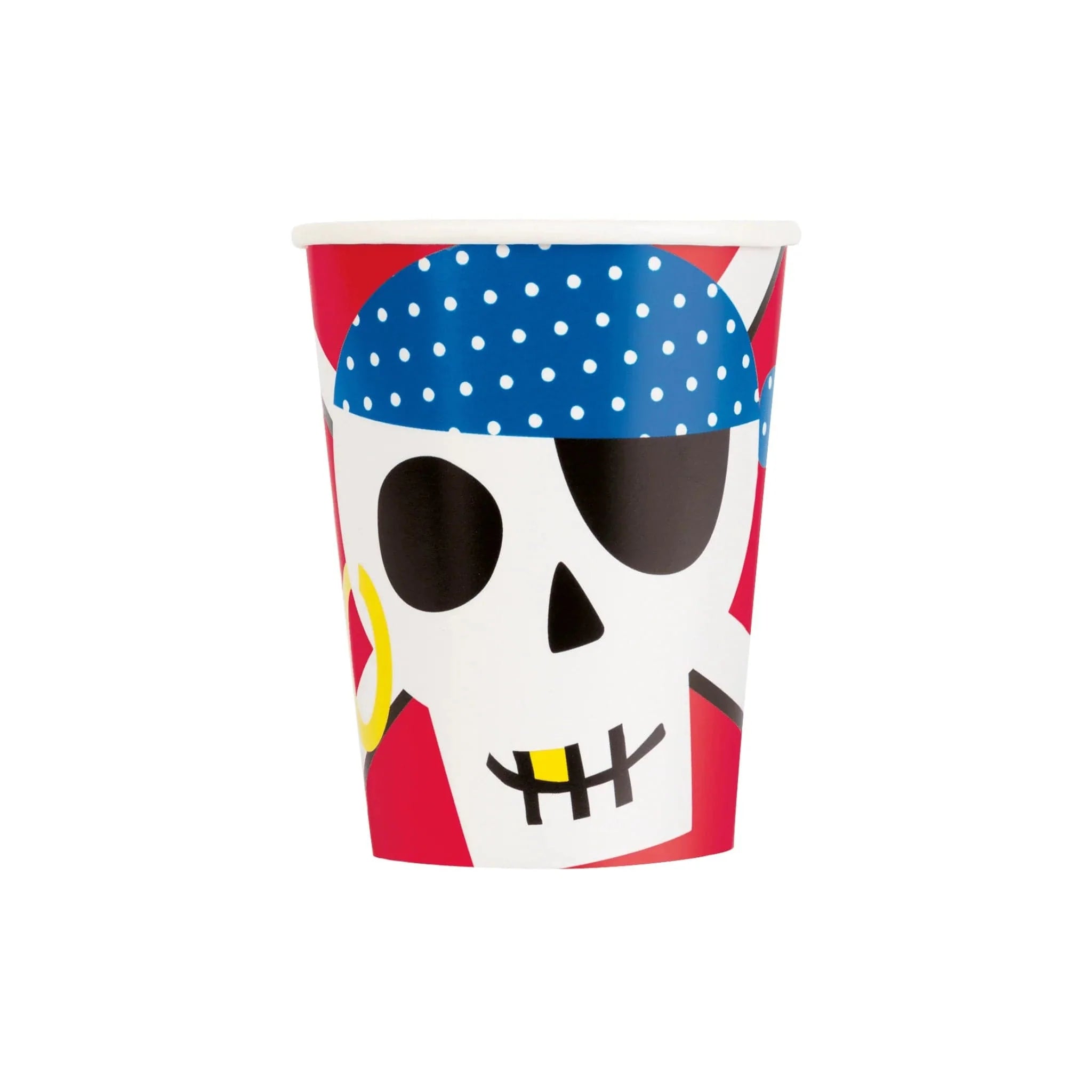 Ahoy Pirate 9oz Cups 8pk - Kids Party Craft