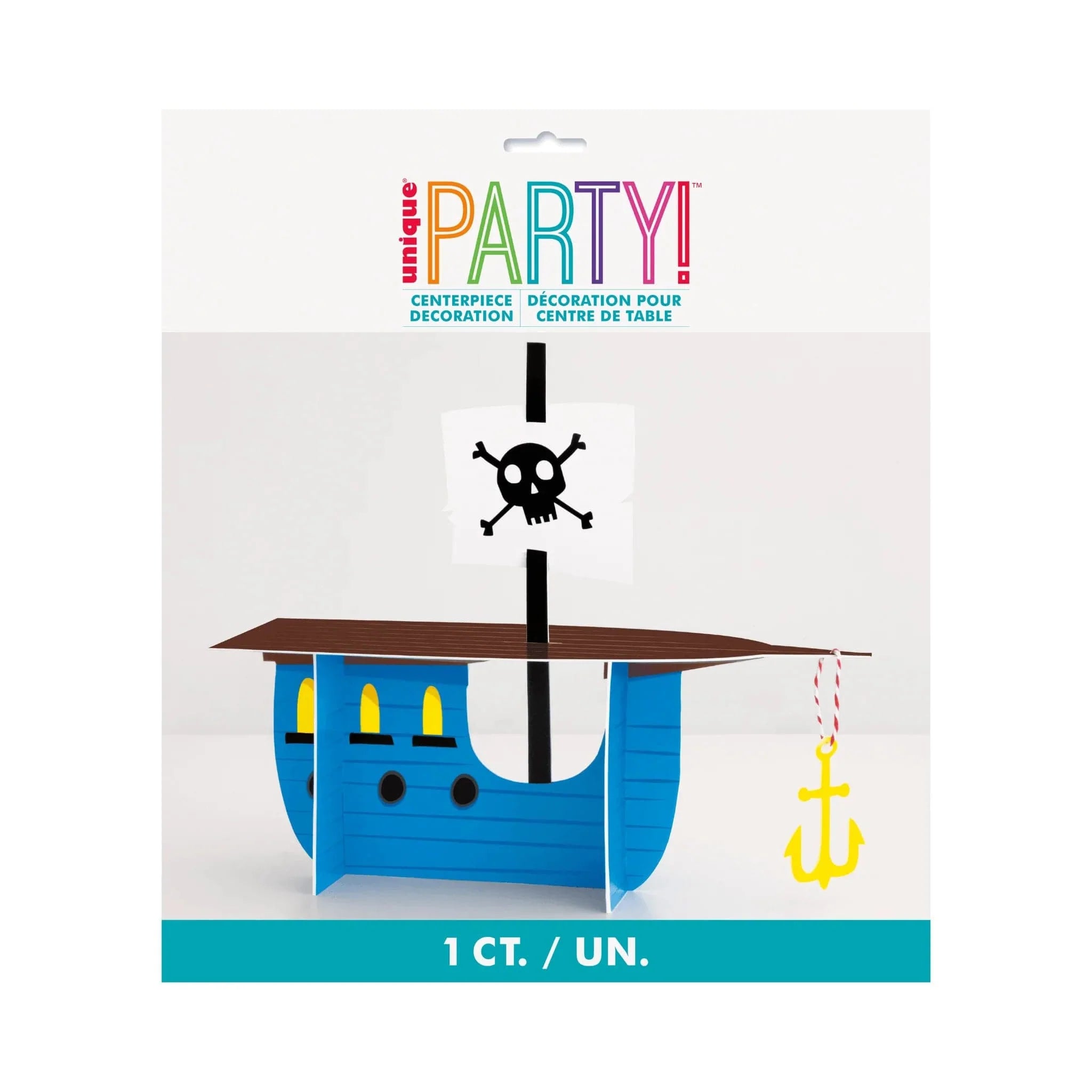 Ahoy Pirate Ship Centrepiece Table Decoration - Kids Party Craft