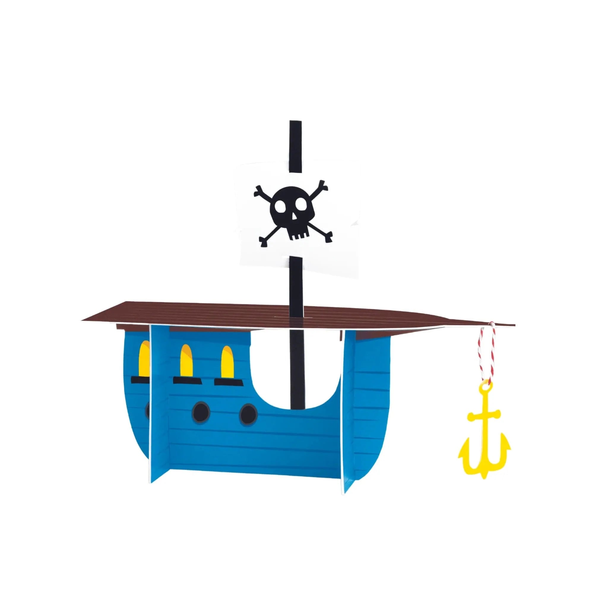 Ahoy Pirate Ship Centrepiece Table Decoration - Kids Party Craft