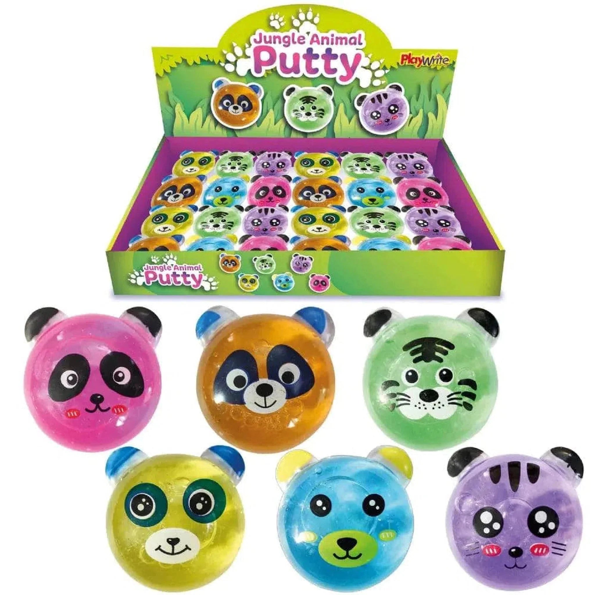 Animal Face Putty Tubs - Kids Party Craft