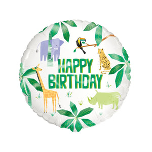 Animal Safari 18" Foil Balloon - Kids Party Craft