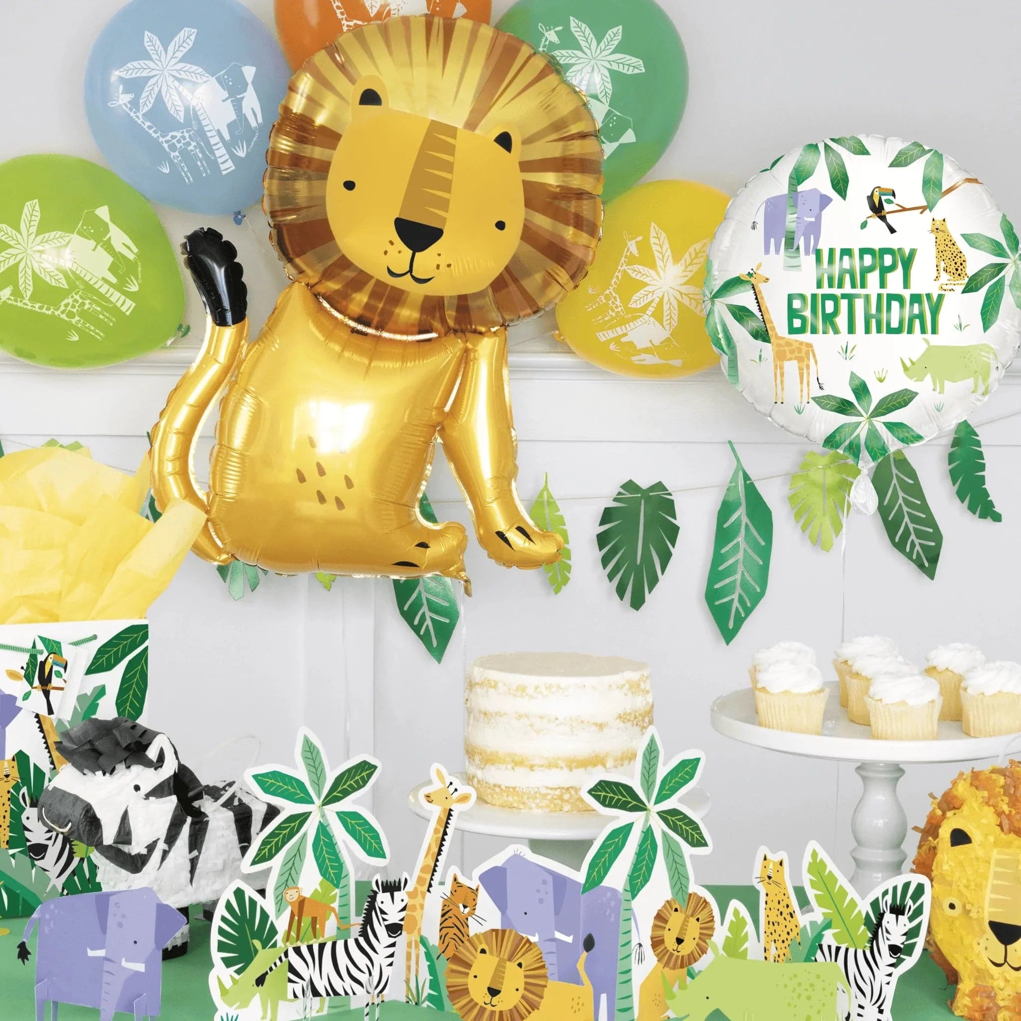 Animal Safari 7" Dessert Plates 8pk - Kids Party Craft