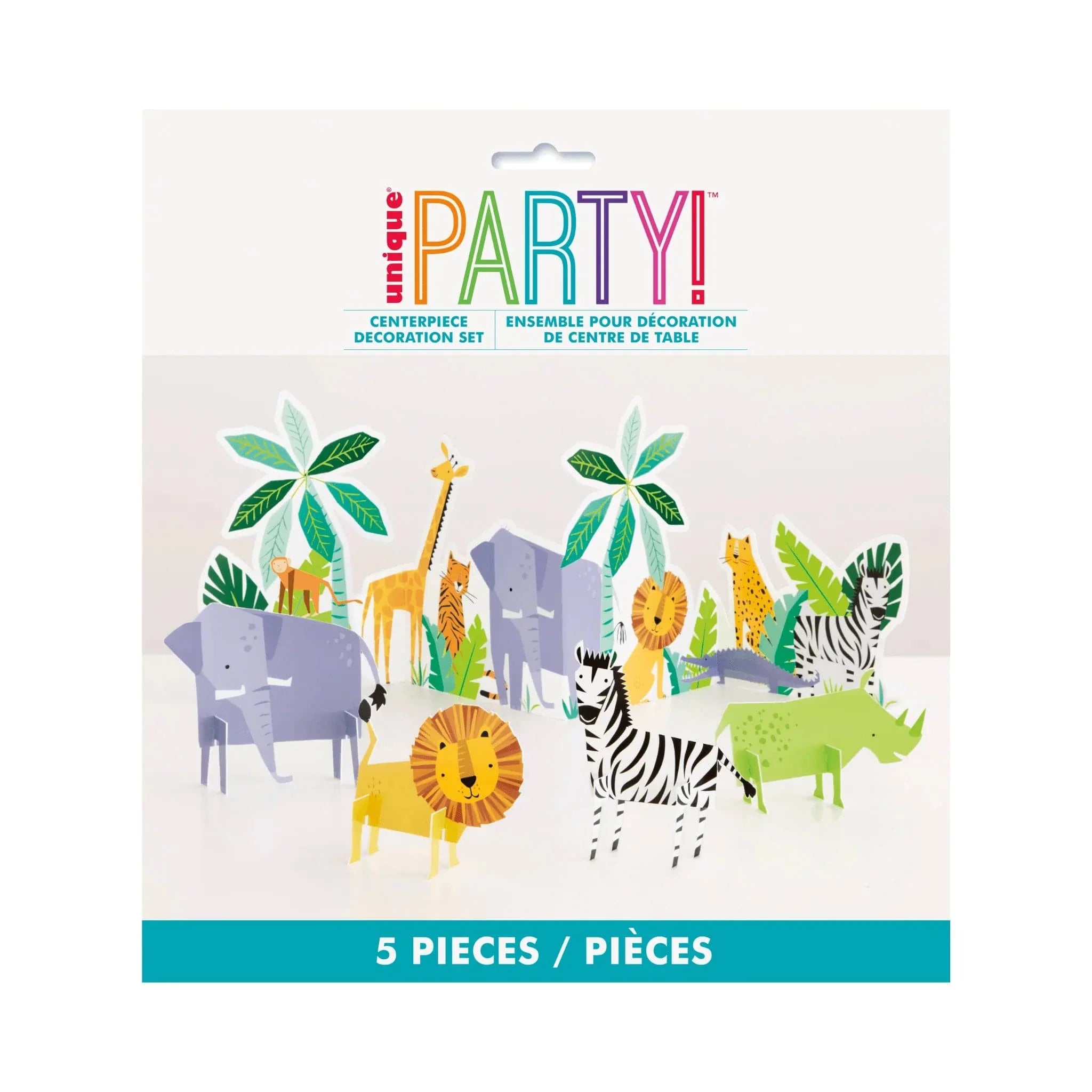 Animal Safari Table Decorating Kit 5pc - Kids Party Craft