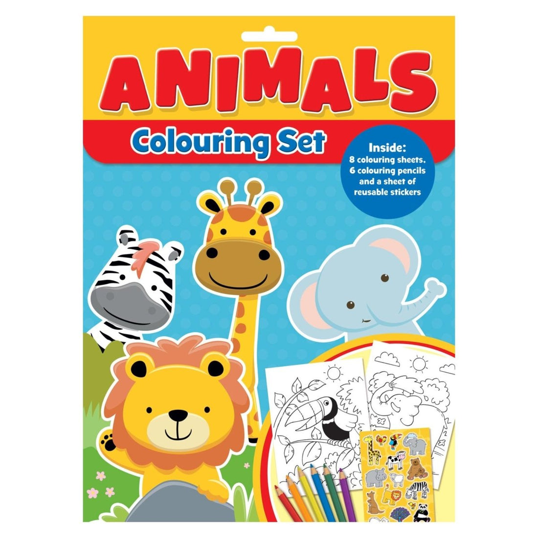Basic Animals Colour In Animals Colouring Set - Kids Party Craft | Kids Party Craft